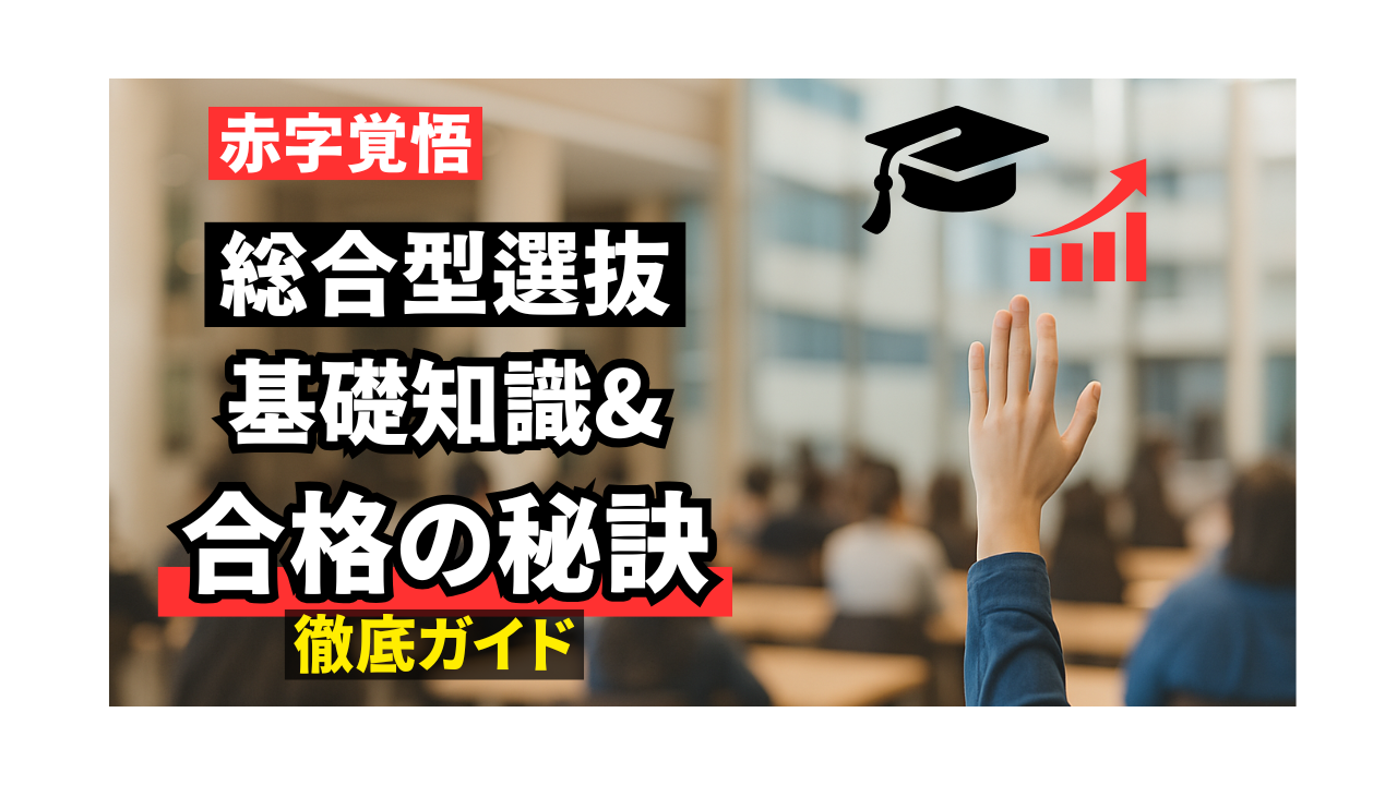 【赤字覚悟】知らないとまずい、総合型選抜の基礎知識と合格の秘訣までの徹底ガイド｜総合型選抜とは
