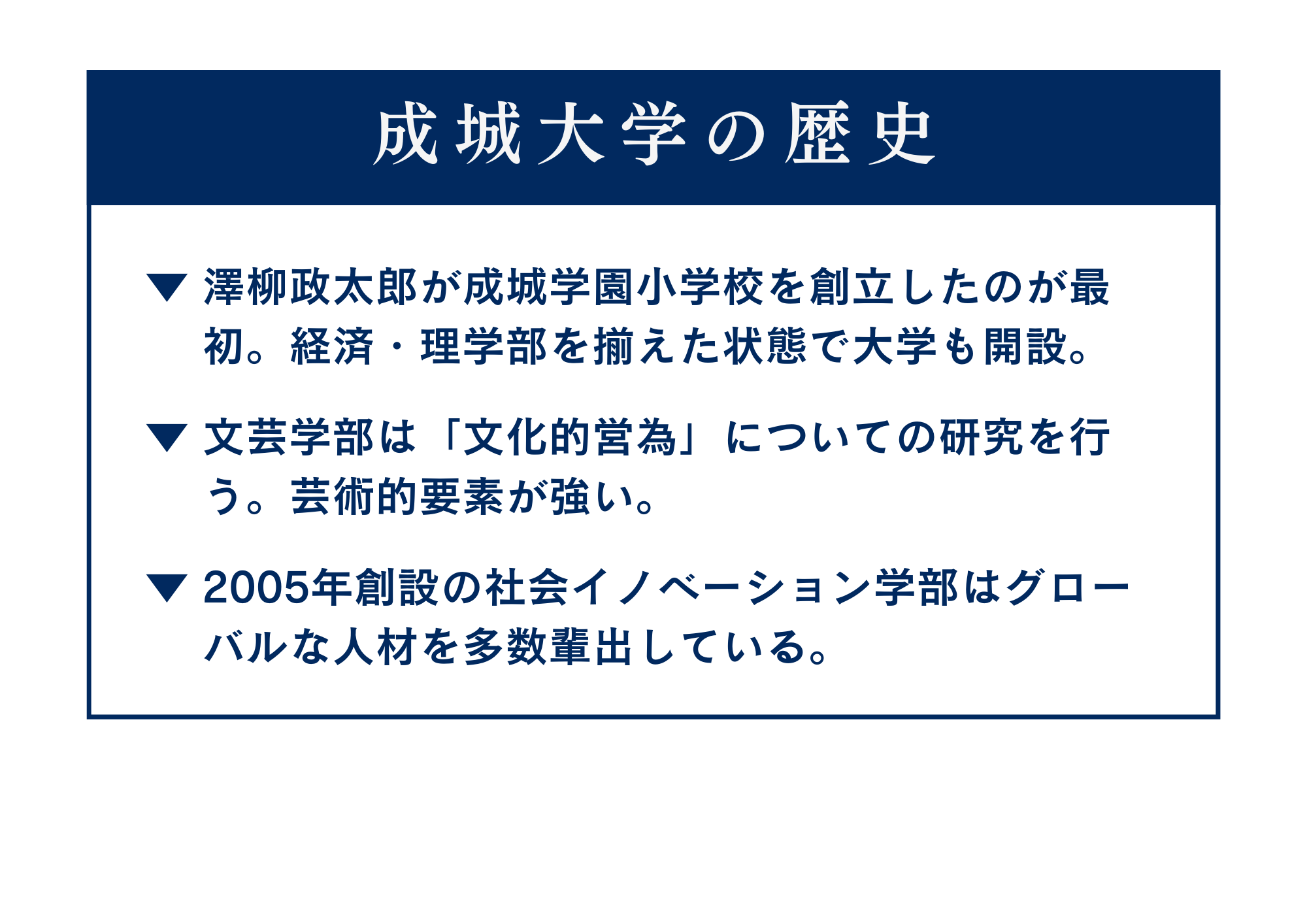 押さえておきたい、成城大学の歴史