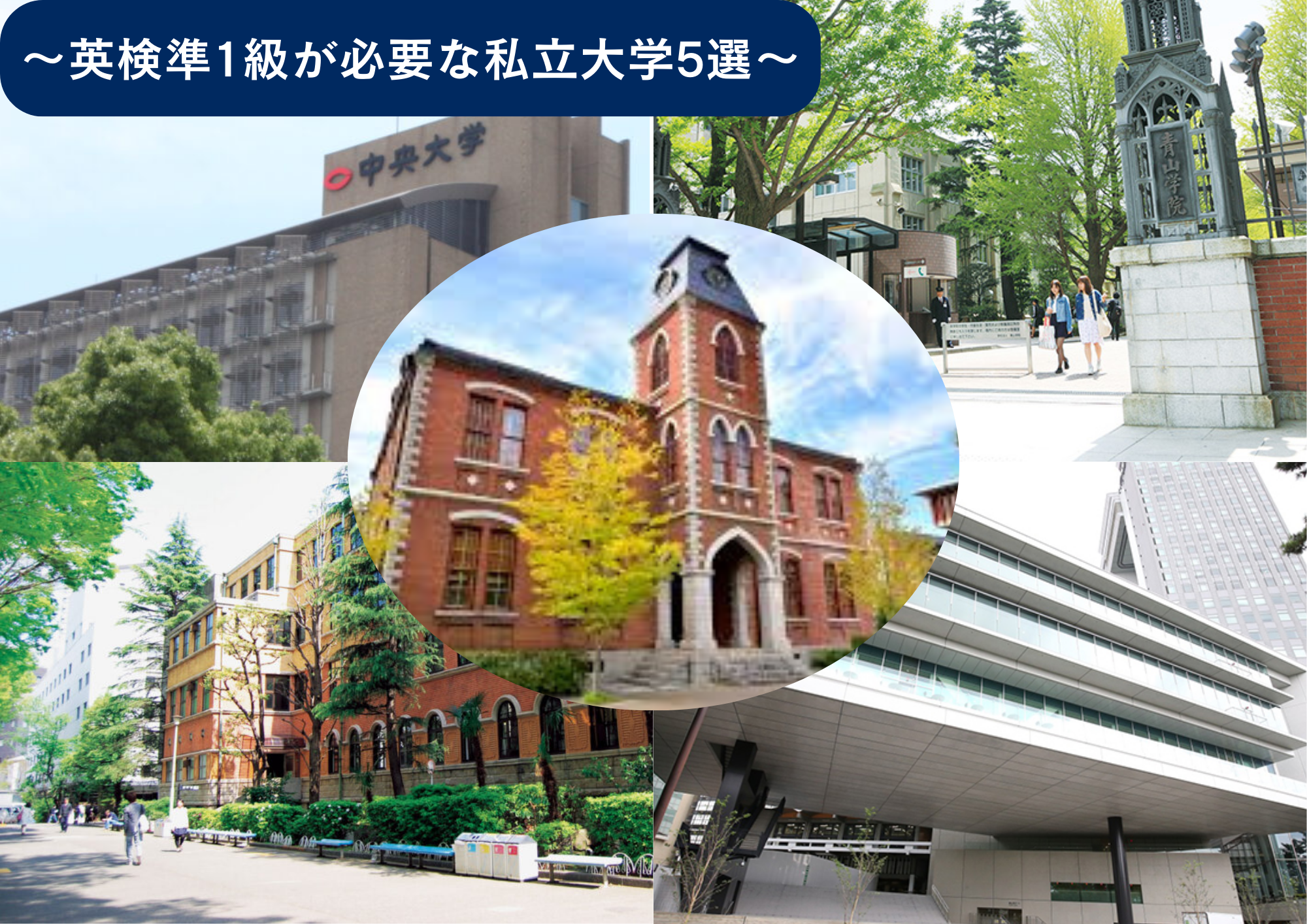 英検準1級がないと出願できない私立大学5選